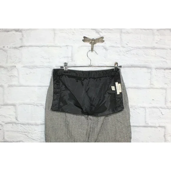 LL Bean Gray 100% Cotton Back Zip Classic Fit Skirt Size 6 - Picture 7 of 9